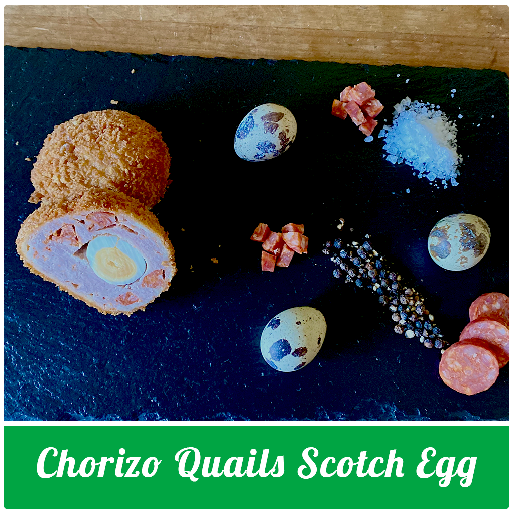 Chorizo Quails Scotch Egg